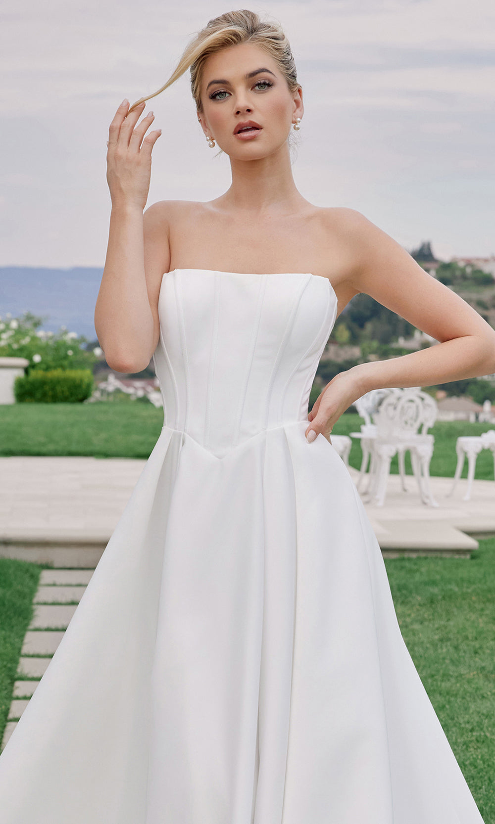 Nox Anabel JW1045 - Corset Bodice A Line Gown Wedding Dresses