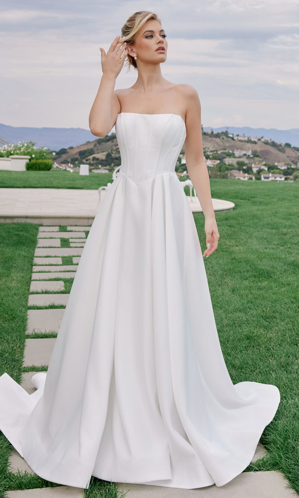 Nox Anabel JW1045 - Corset Bodice A Line Gown Wedding Dresses