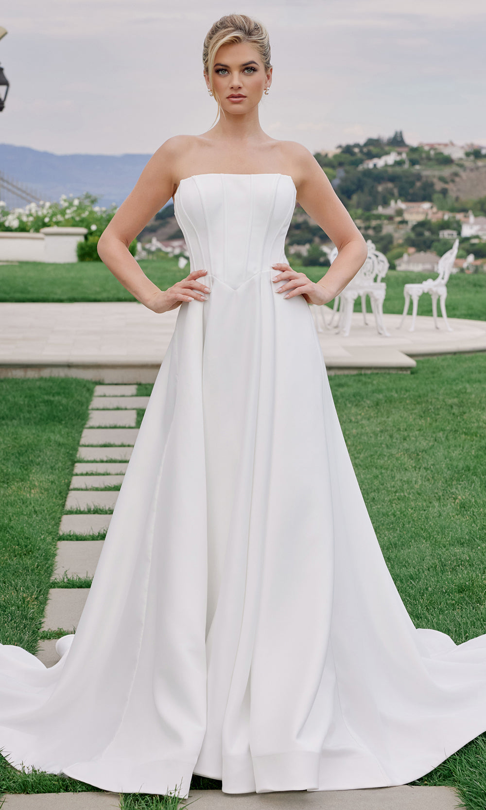 Nox Anabel JW1045 - Corset Bodice A Line Gown Wedding Dresses