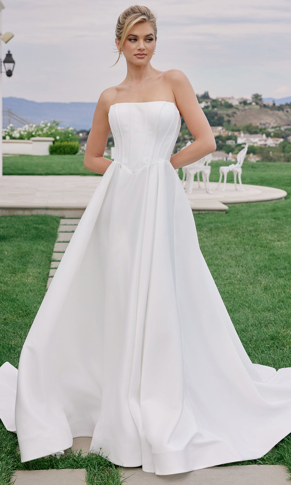 Nox Anabel JW1045 - Corset Bodice A Line Gown Wedding Dresses
