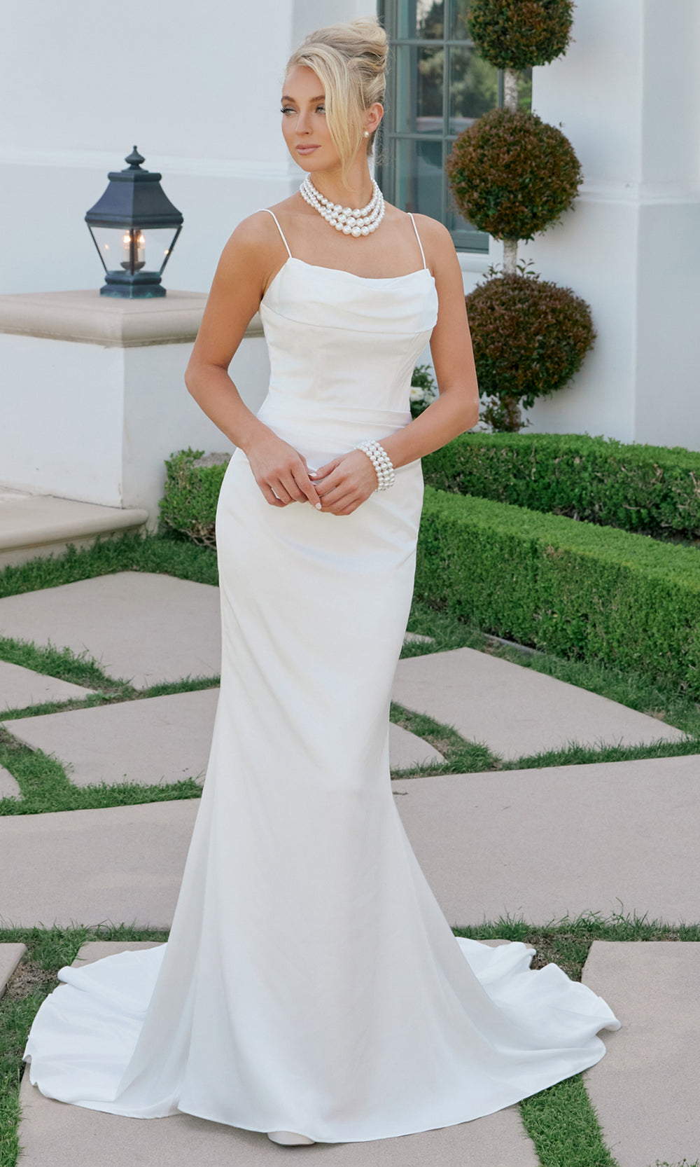 Nox Anabel JW1047 - Draped Neckline Bridal Dress Wedding Dresses