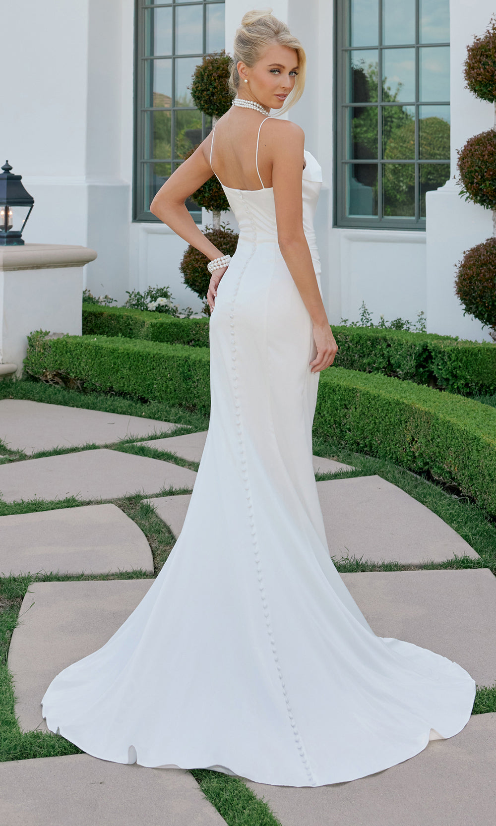 Nox Anabel JW1047 - Draped Neckline Bridal Dress Wedding Dresses