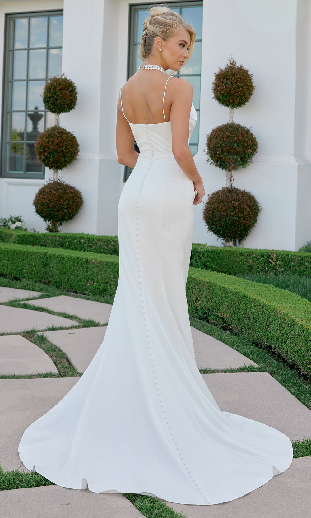 Nox Anabel JW1047 - Draped Neckline Bridal Dress Wedding Dresses