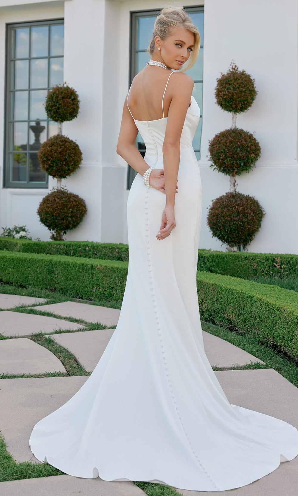 Nox Anabel JW1047 - Draped Neckline Bridal Dress Wedding Dresses