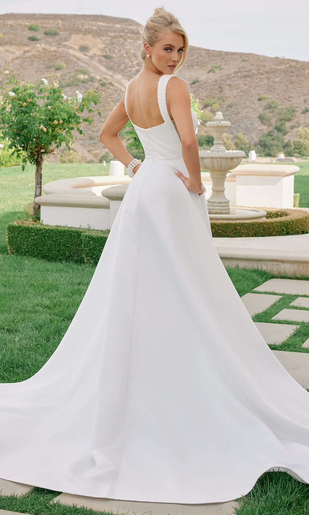 Nox Anabel JW1048 - Structured Bodice A Line Dress Wedding Dresses