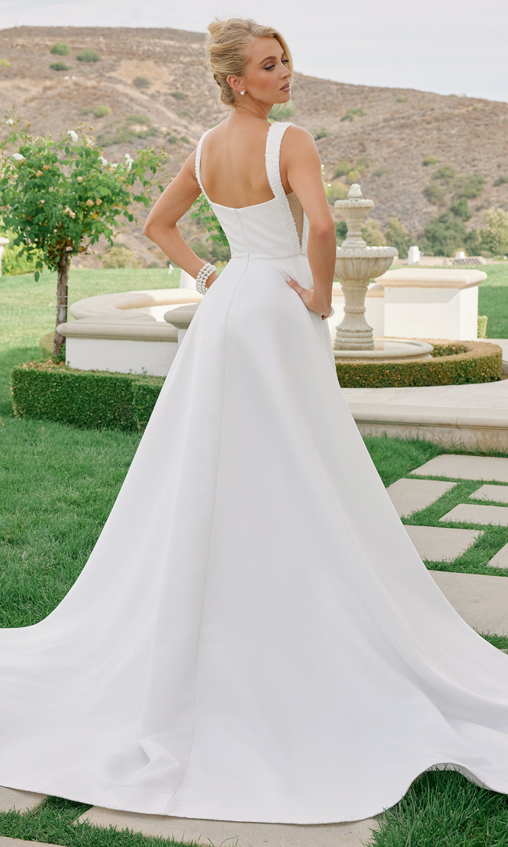 Nox Anabel JW1048 - Structured Bodice A Line Dress Wedding Dresses
