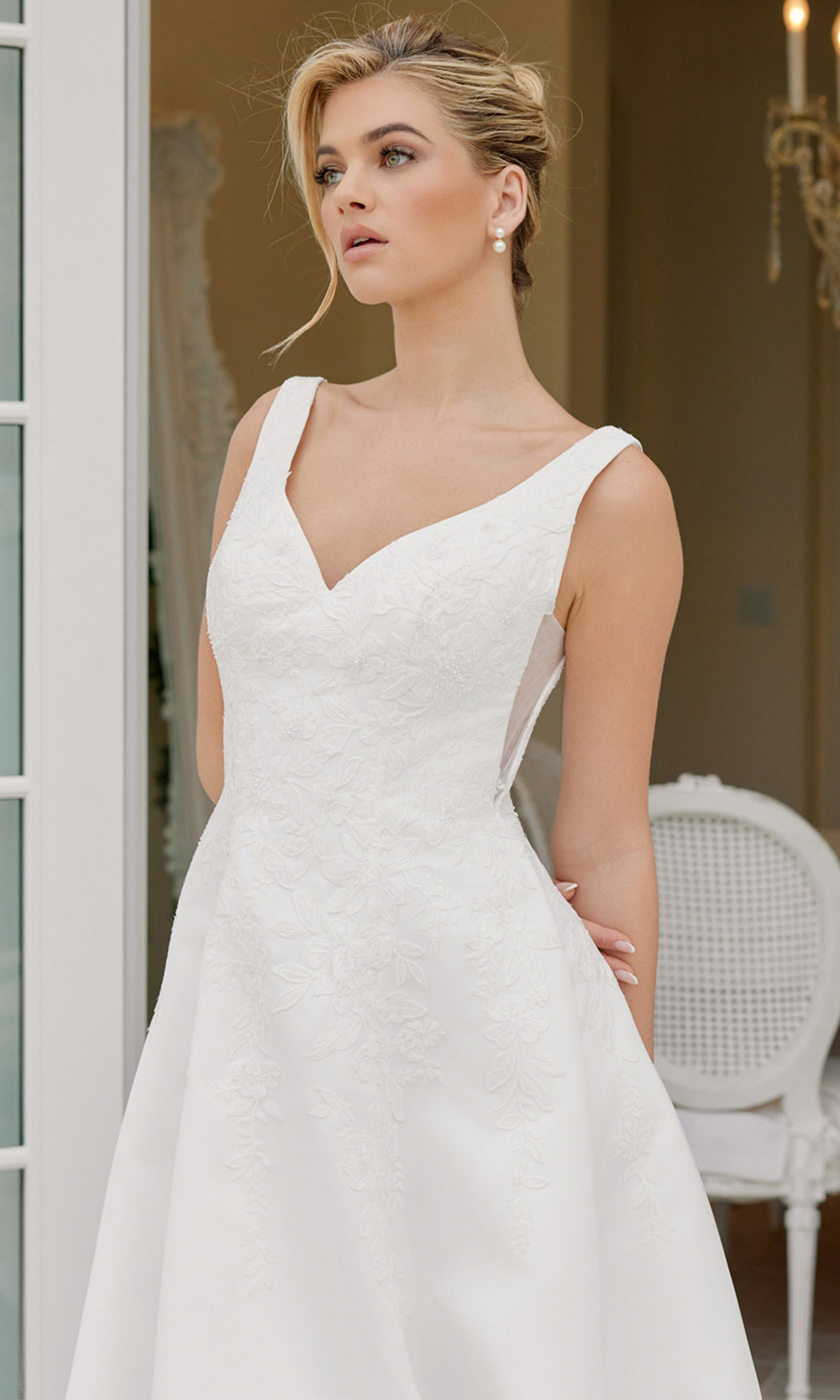 Nox Anabel JW1049 - Button Back A Line Bridal Dress Wedding Dresses