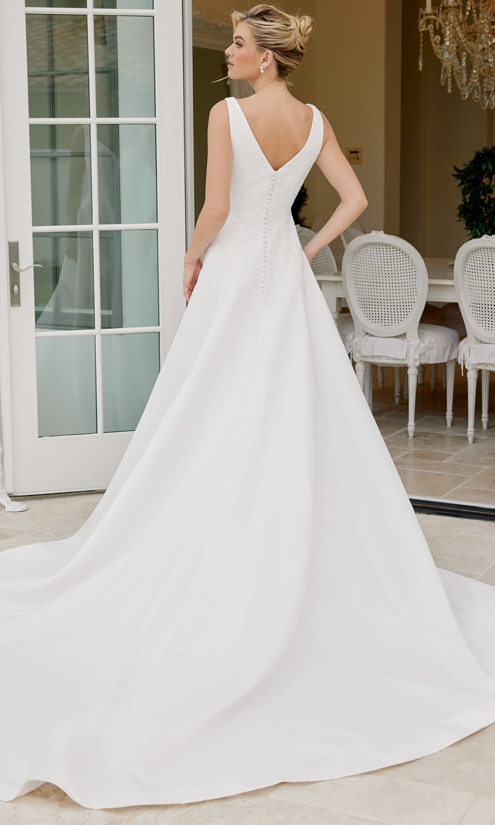 Nox Anabel JW1049 - Button Back A Line Bridal Dress Wedding Dresses