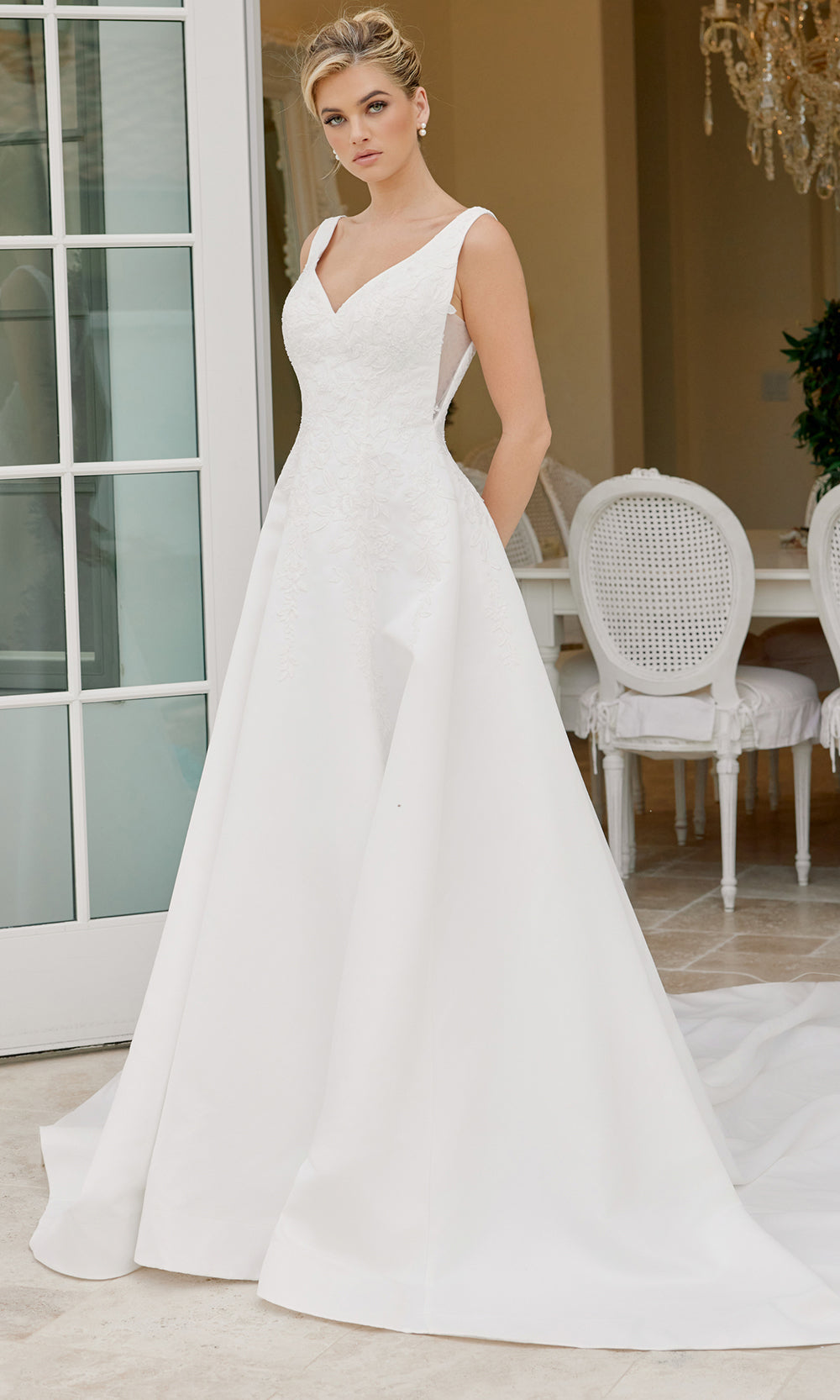 Nox Anabel JW1049 - Button Back A Line Bridal Dress Wedding Dresses