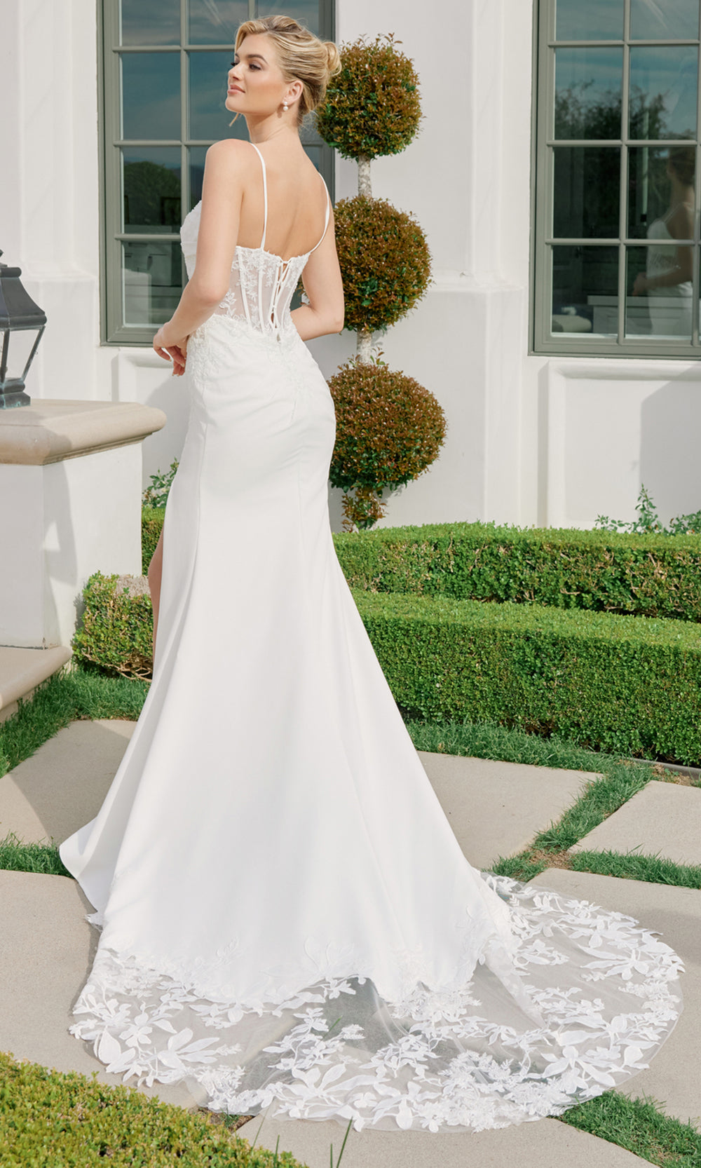 Nox Anabel JW1050 - Sweetheart Lace Train Wedding Dress Wedding Dresses