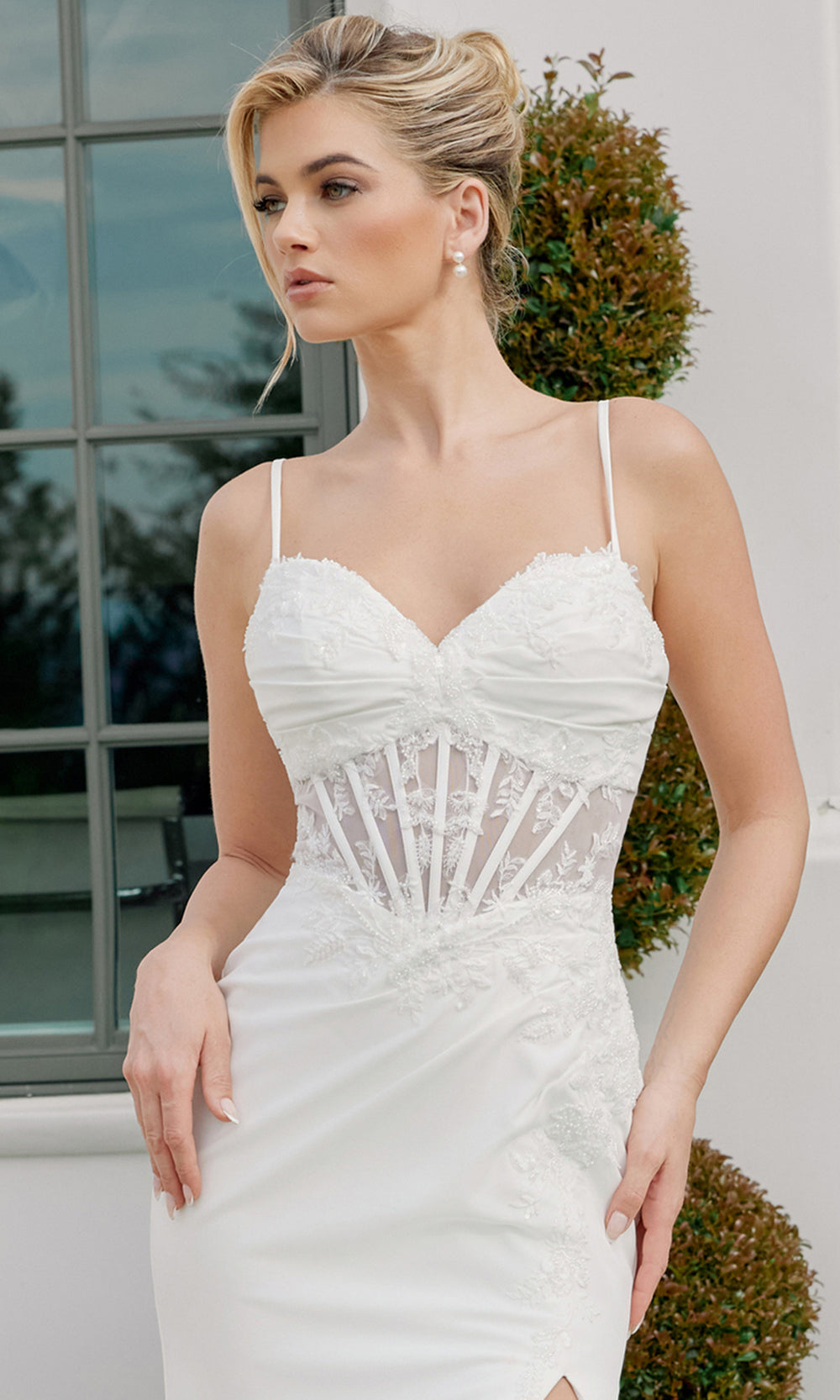 Nox Anabel JW1050 - Sweetheart Lace Train Wedding Dress Wedding Dresses