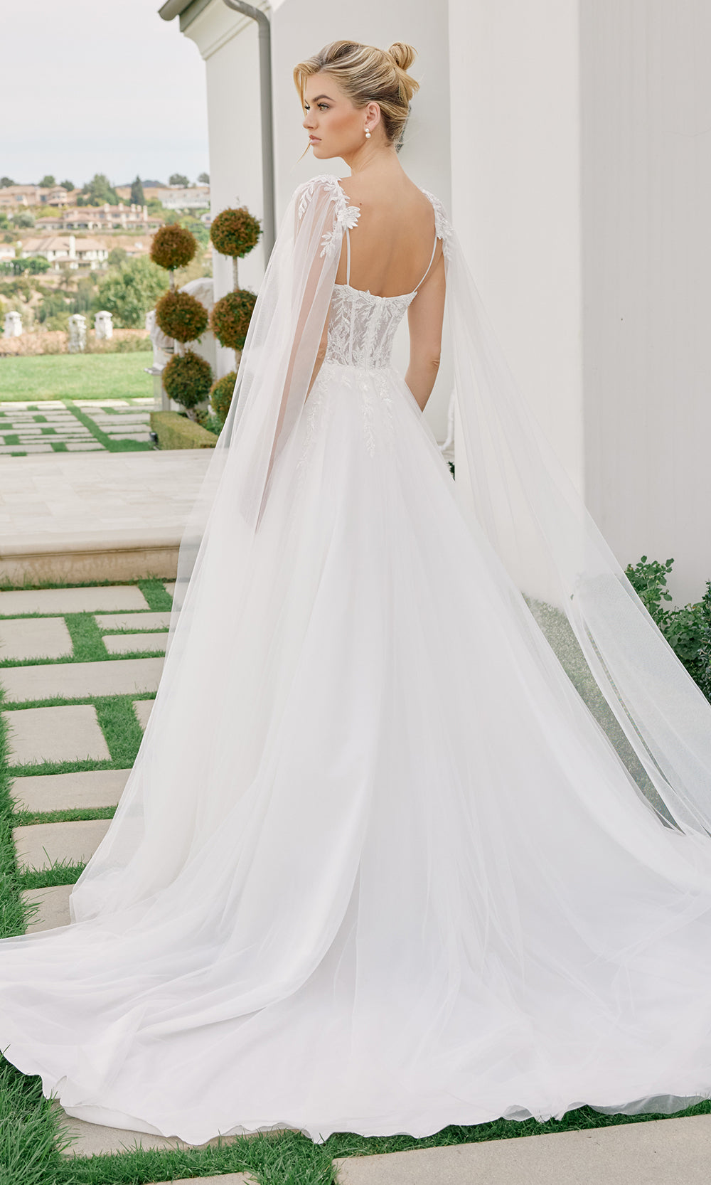 Nox Anabel JW1052 - Square Neck Lace Wedding Dress Wedding Dresses
