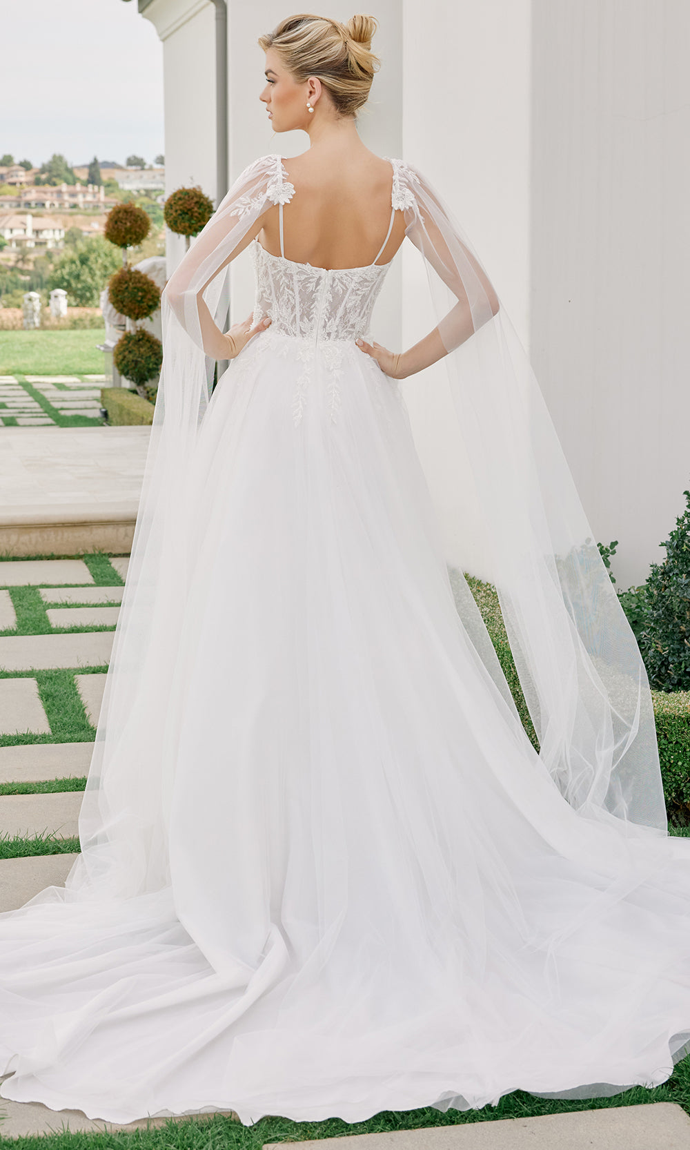 Nox Anabel JW1052 - Square Neck Lace Wedding Dress Wedding Dresses