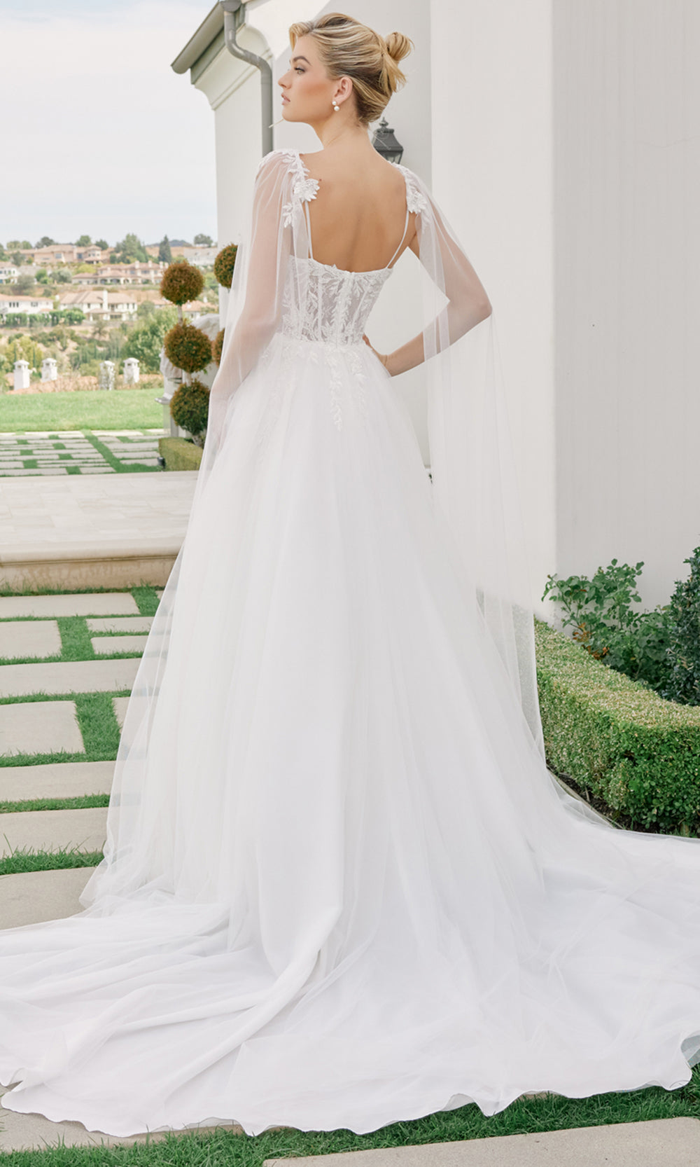 Nox Anabel JW1052 - Square Neck Lace Wedding Dress Wedding Dresses