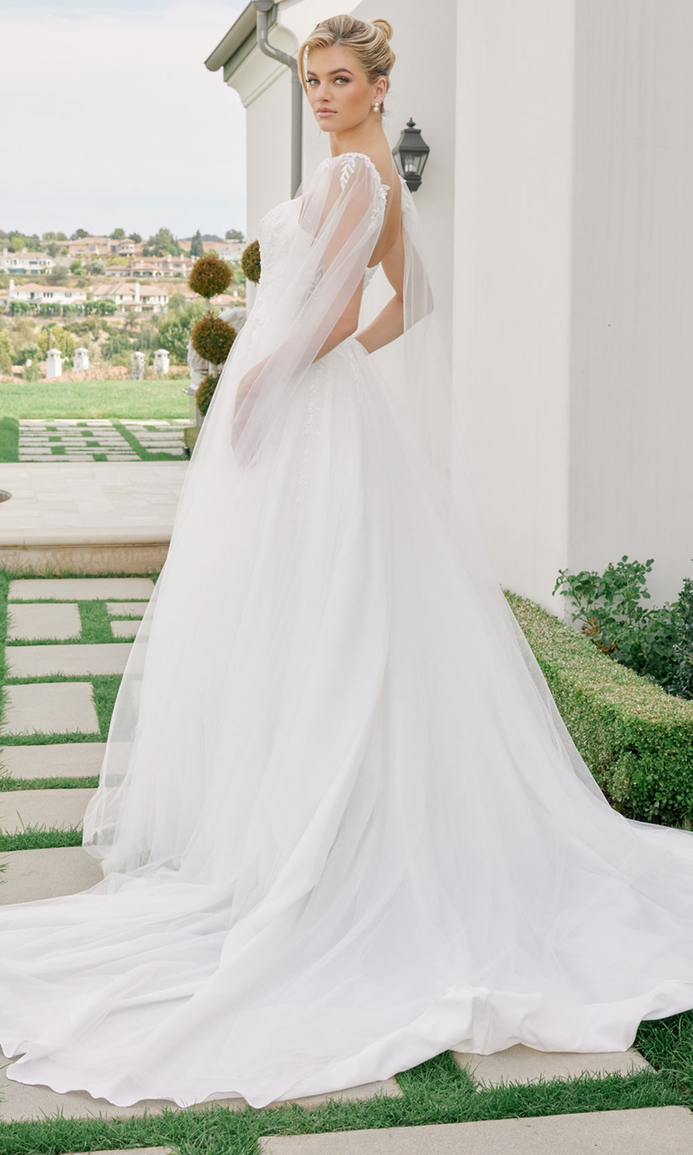 Nox Anabel JW1052 - Square Neck Lace Wedding Dress Wedding Dresses