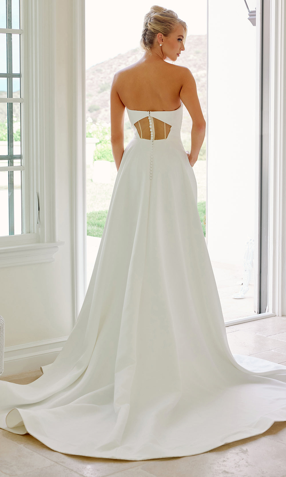 Nox Anabel JW1053 - Open Back A-Line Wedding Dress Wedding Dresses