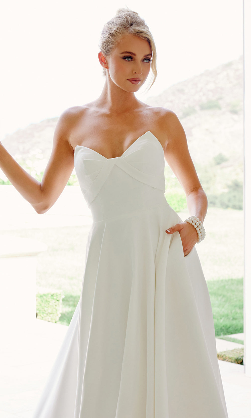 Nox Anabel JW1053 - Open Back A-Line Wedding Dress Wedding Dresses