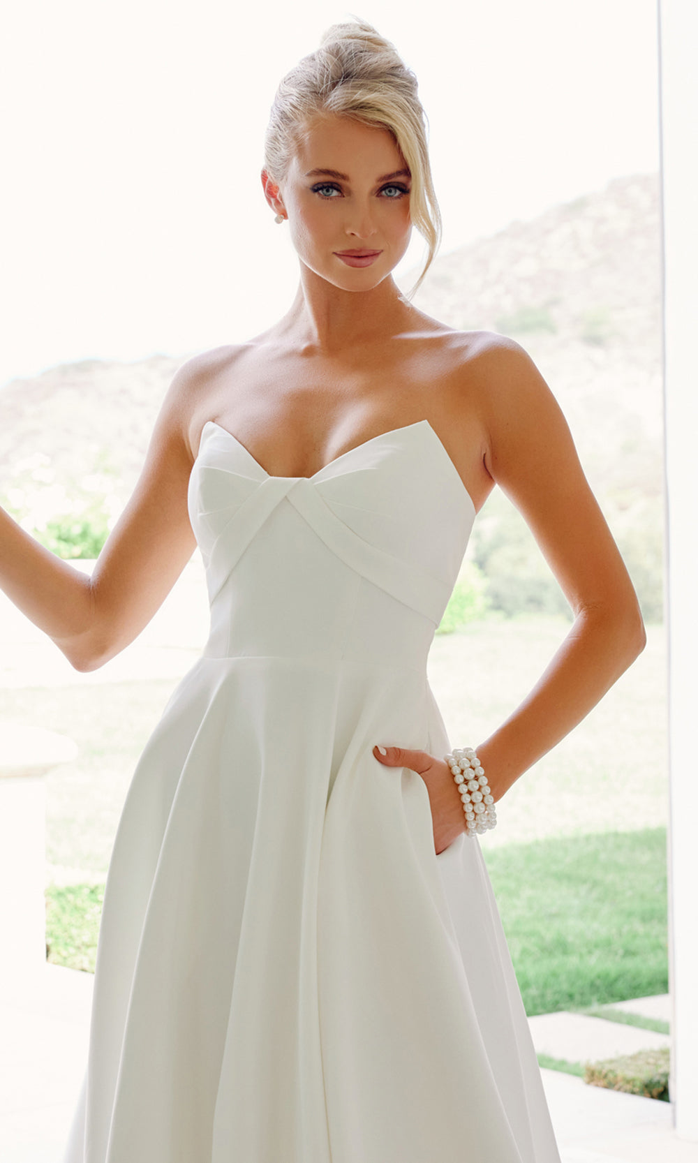 Nox Anabel JW1053 - Open Back A-Line Wedding Dress Wedding Dresses