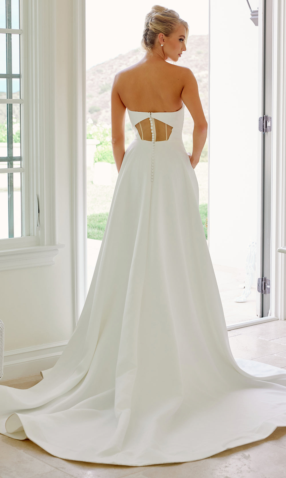 Nox Anabel JW1053 - Open Back A-Line Wedding Dress Wedding Dresses