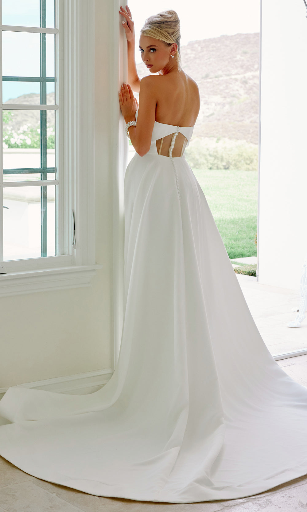 Nox Anabel JW1053 - Open Back A-Line Wedding Dress Wedding Dresses