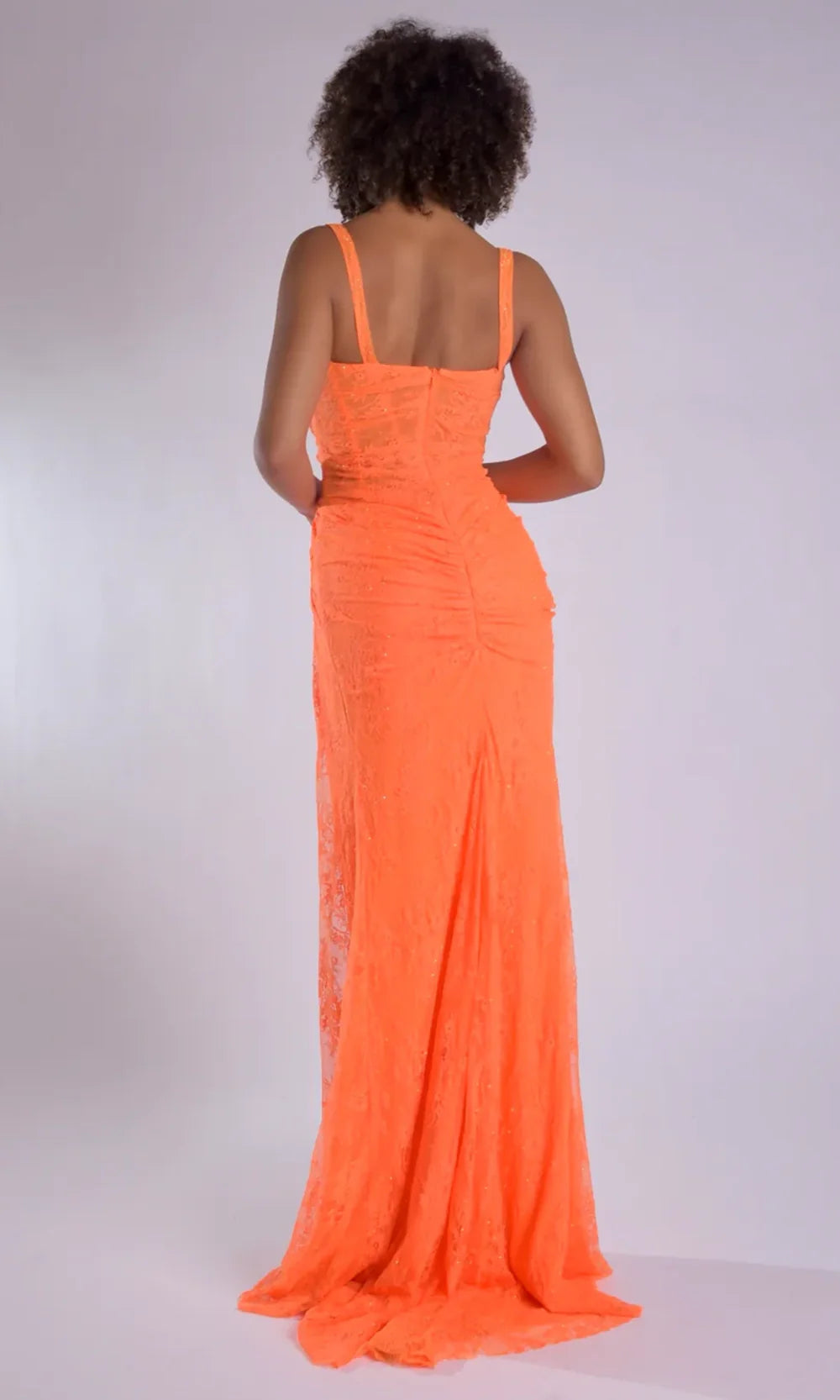 Jasz Couture 7913 - Beaded Lace Ruched Sleeveless Gown Prom Dresses