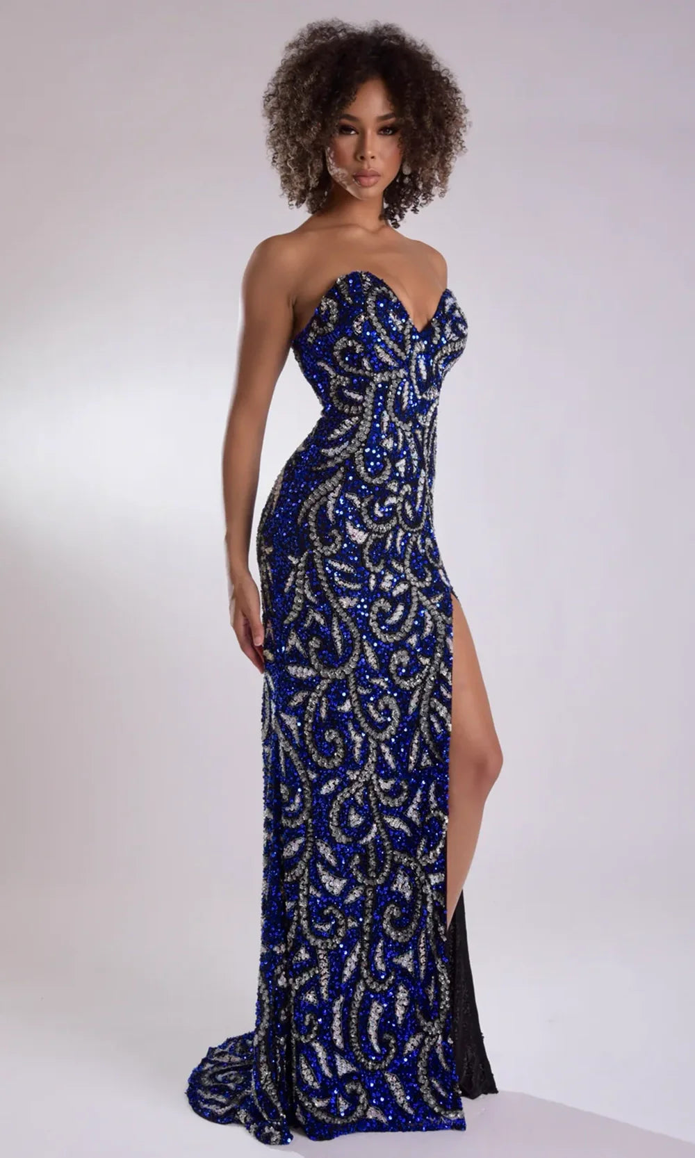 Jasz Couture 7922 - Sweetheart Sheath Prom Gown with Beading Prom Dresses in Royal 