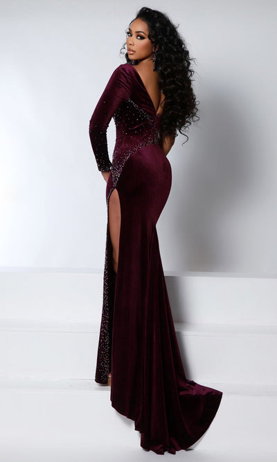 Johnathan Kayne 2947 - Long Sleeve Beaded Evening Dress 