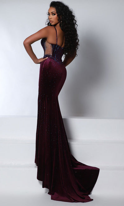 Johnathan Kayne 2948 - Spaghetti Straps Beaded Evening Gown 