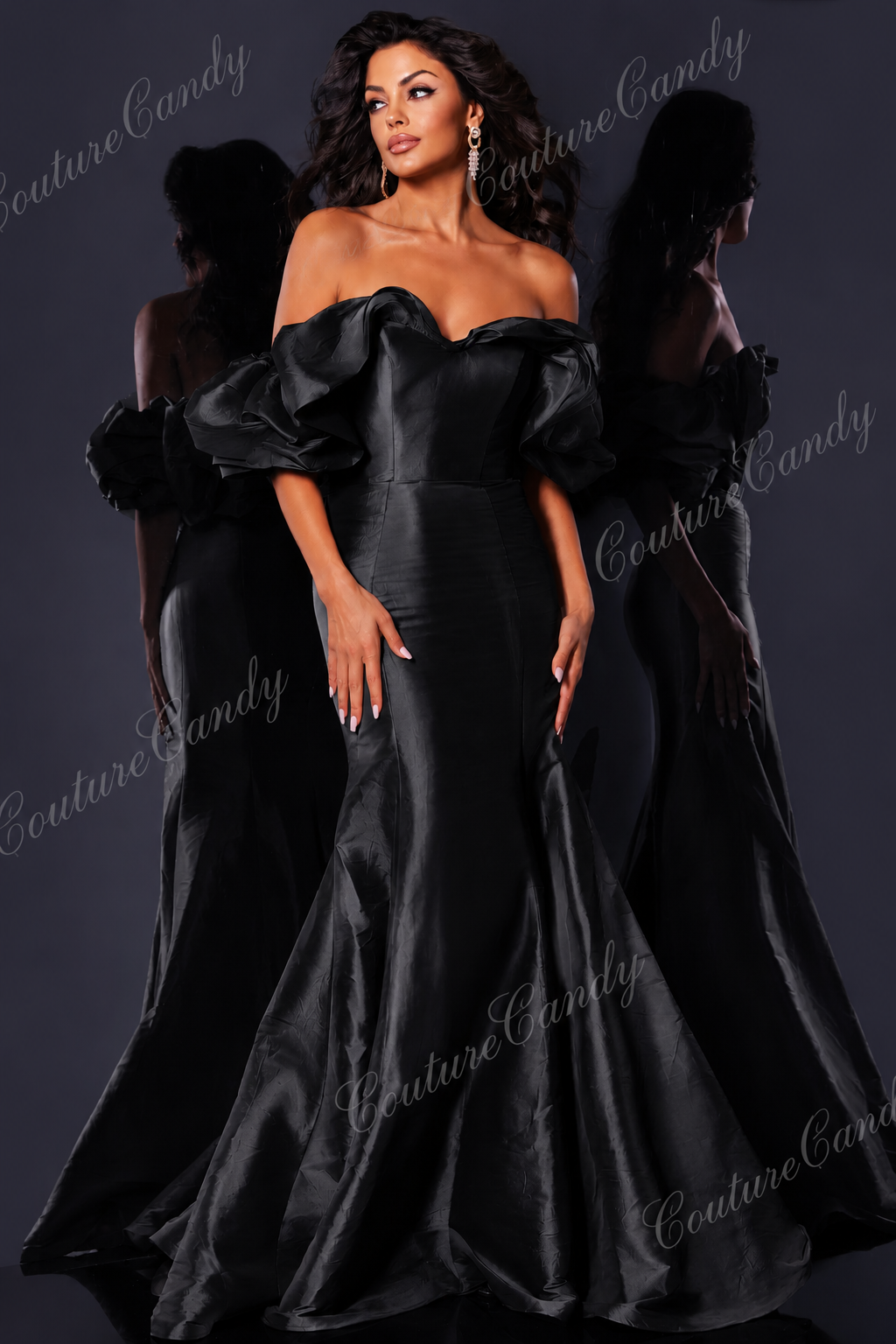 Jovani 44271 - Ruffle Sleeve Prom Dress