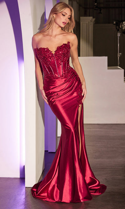Ladivine KV1116 - Embellished Sheath Evening Dress