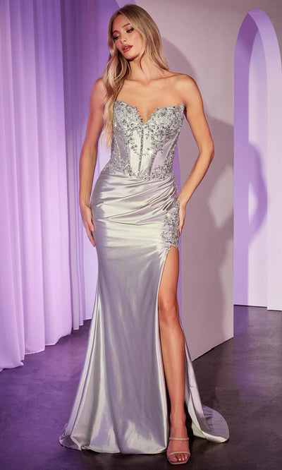 Ladivine KV1116 - Embellished Sheath Evening Dress