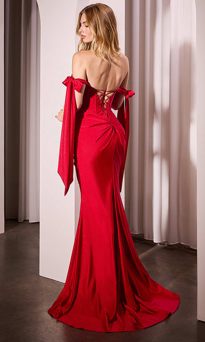 Ladivine KV1120 - Pleats Basque Evening Dress