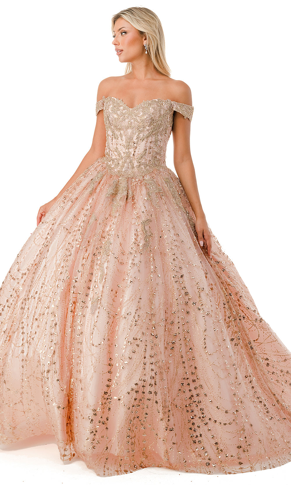 Trevi Collection L2753T - Sweetheart Glitter Ballgown Special Occasion Dresses