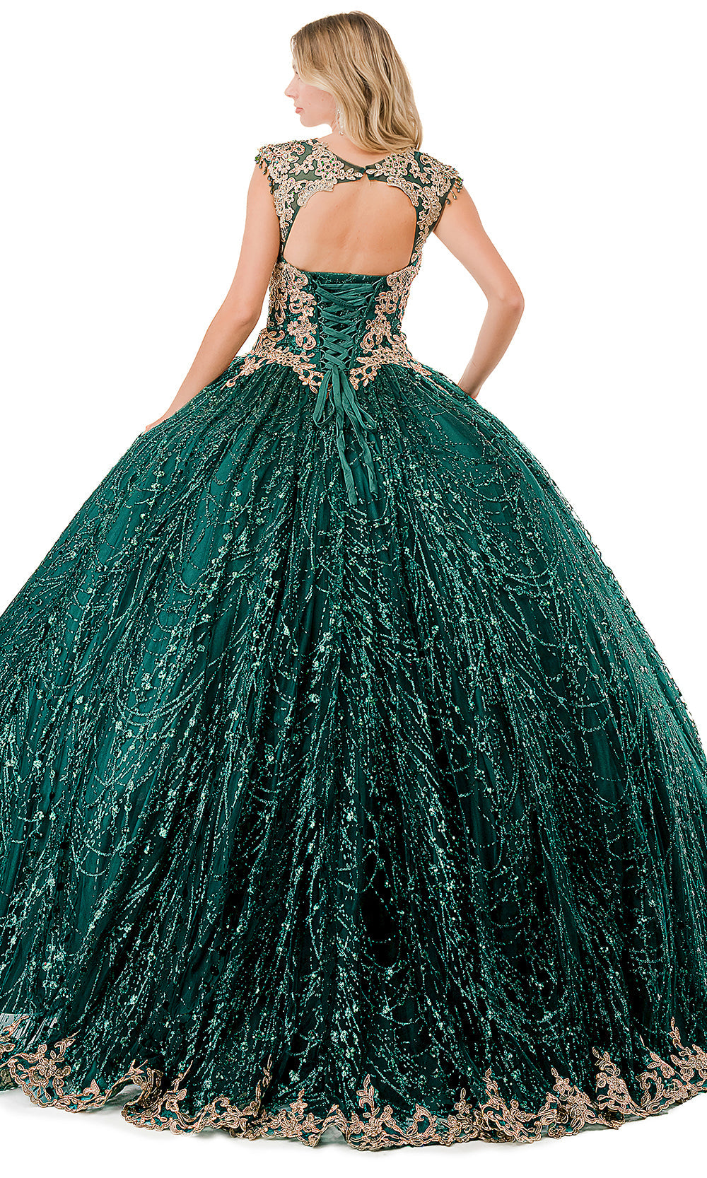 Aspeed Design L2821C - Cutout Back Sparkle Ballgown Special Occasion Dresses