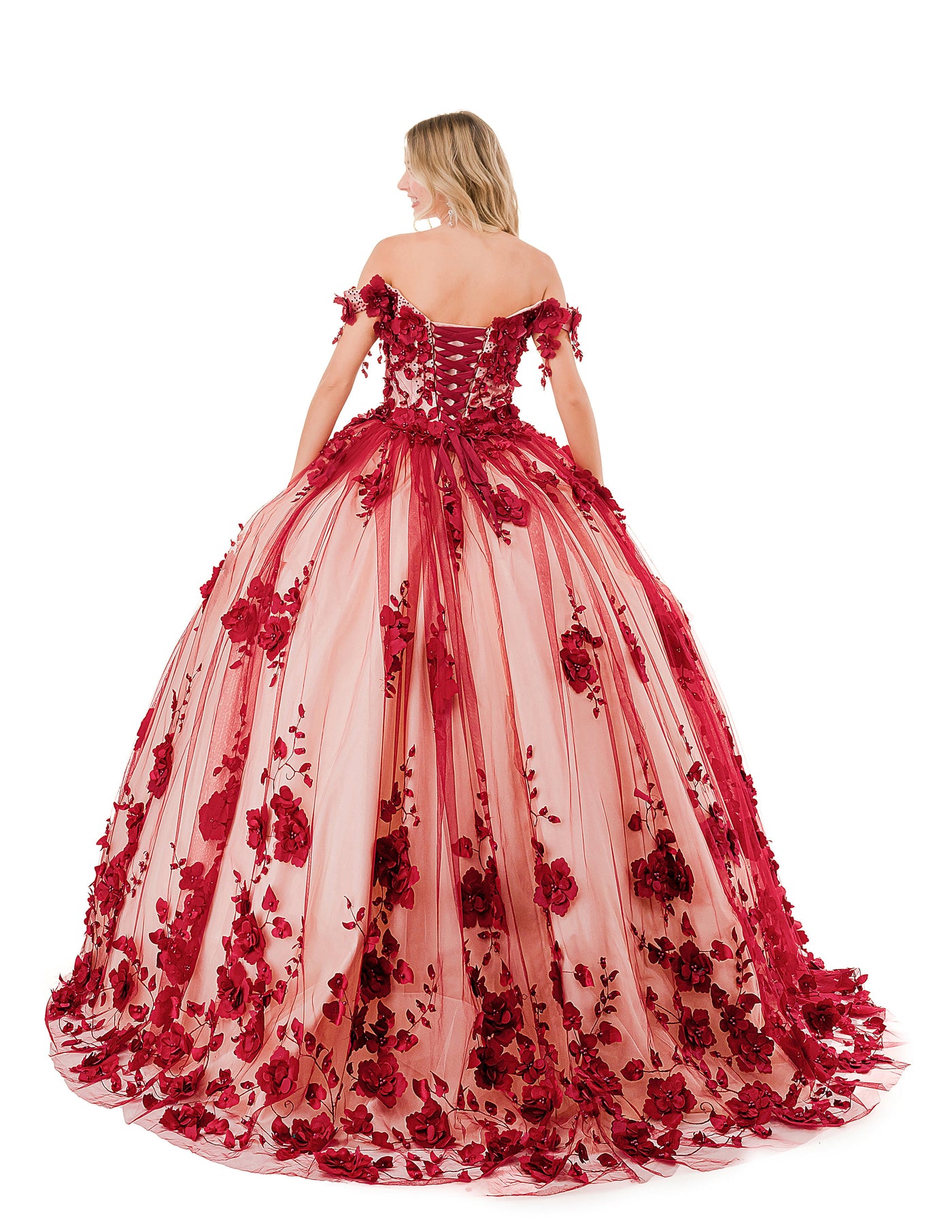 Trevi Collection L2840E - Off-Shoulder Embellished Ballgown Special Occasion Dresses