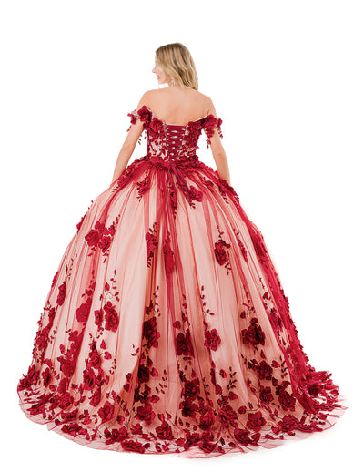 Aspeed Design L2840E - Off-Shoulder Embellished Ballgown Special Occasion Dresses