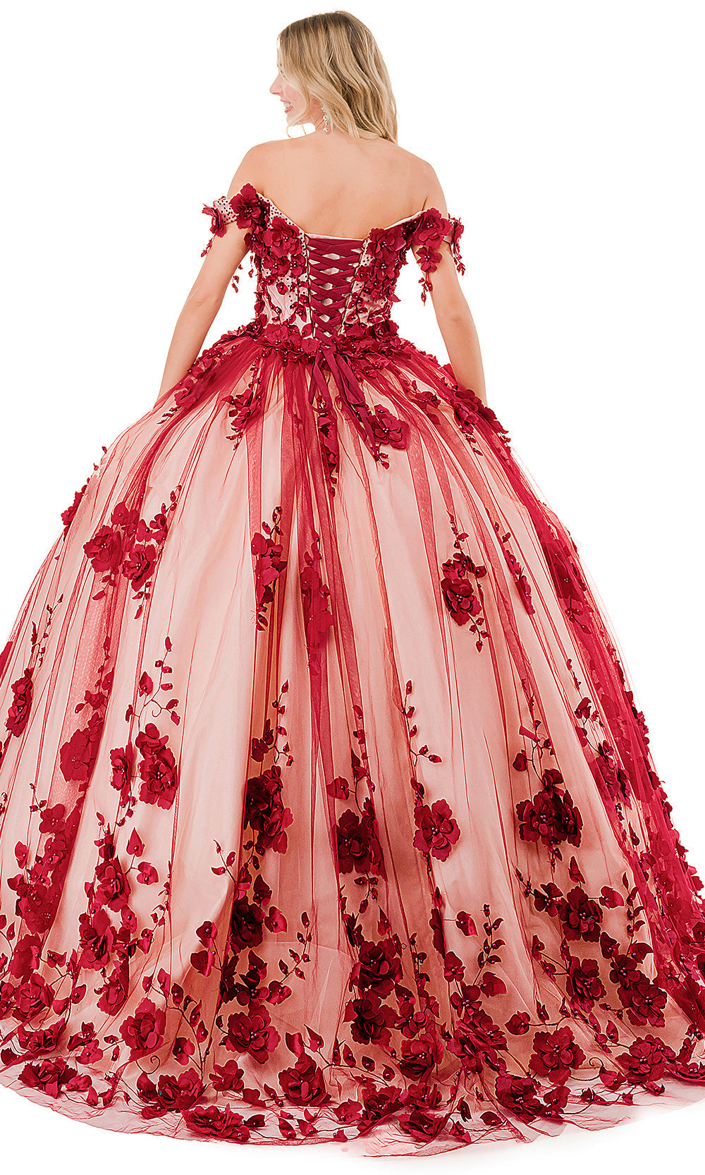 Trevi Collection L2840E - Off-Shoulder Embellished Ballgown Special Occasion Dresses