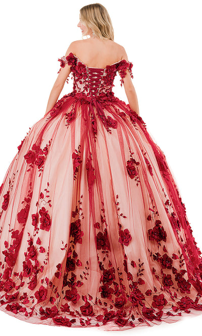 Trevi Collection L2840E - Off-Shoulder Embellished Ballgown Special Occasion Dresses