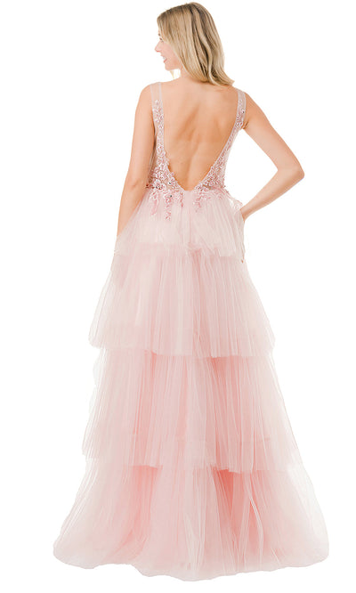 Aspeed Design L2856A - Sleeveless Tiered Prom Gown Special Occasion Dresses