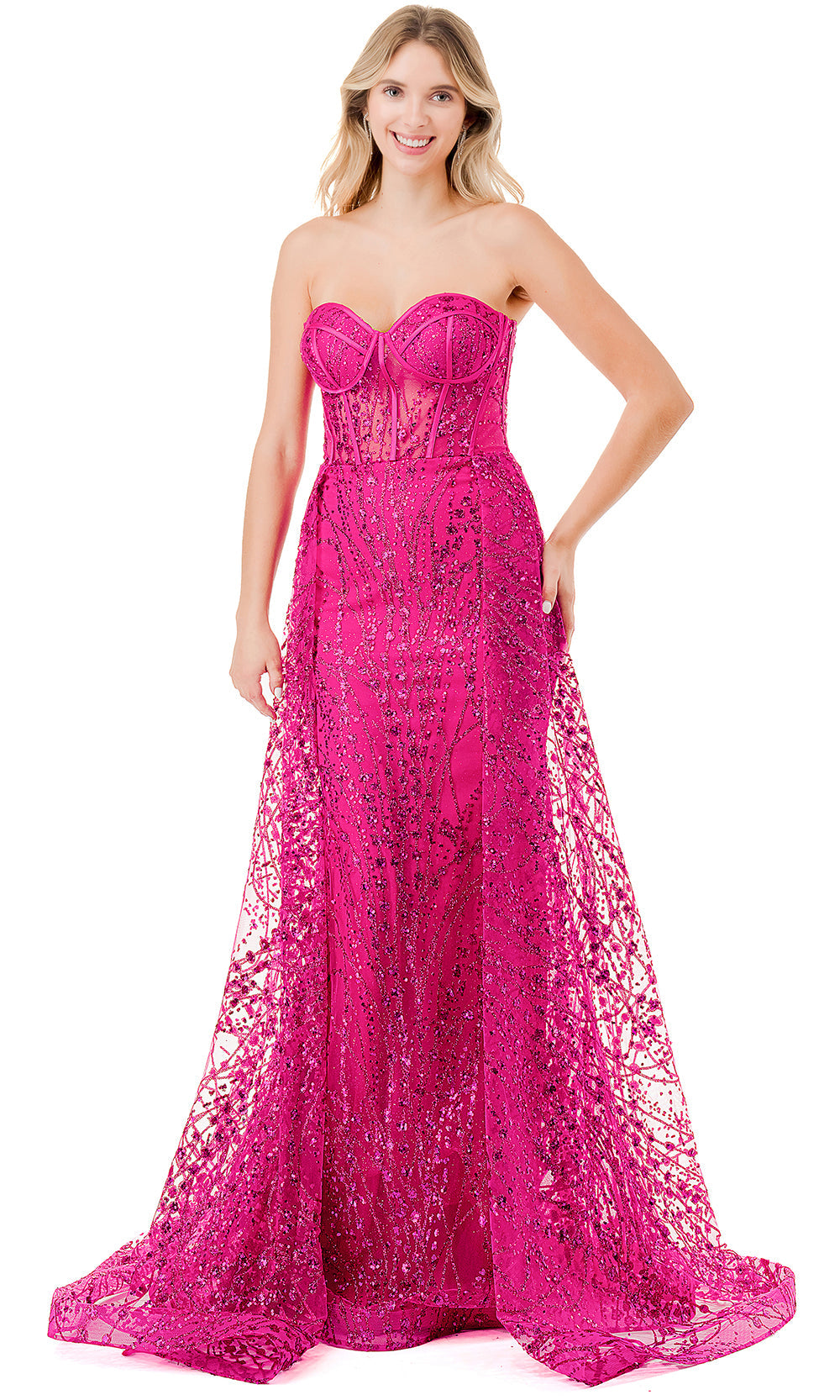 Aspeed Design L2863W - Strapless Overskirt Evening Gown Special Occasion Dresses