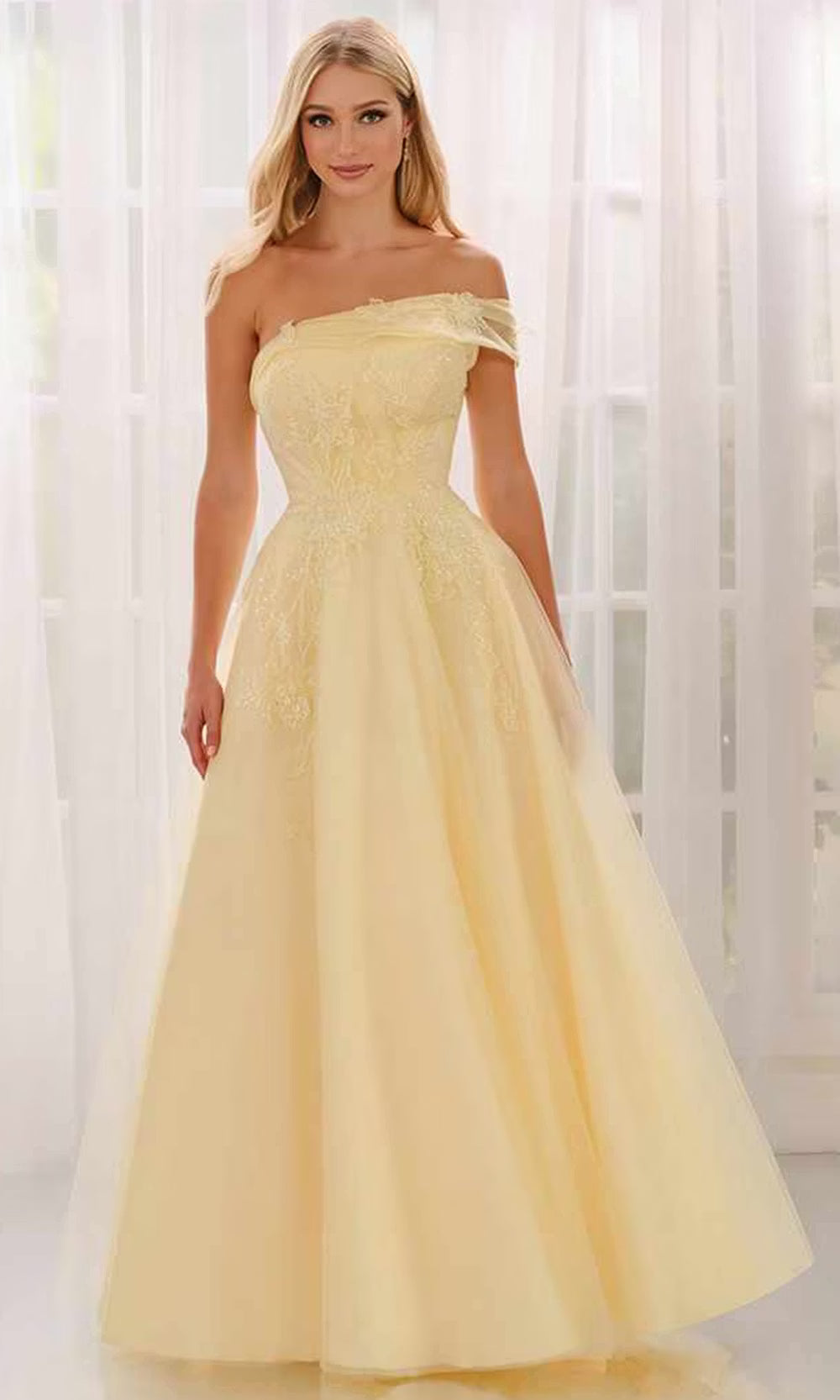 Colette by Daphne LC9050 - Layered A-Line Applique Prom Dress Prom Dresses
