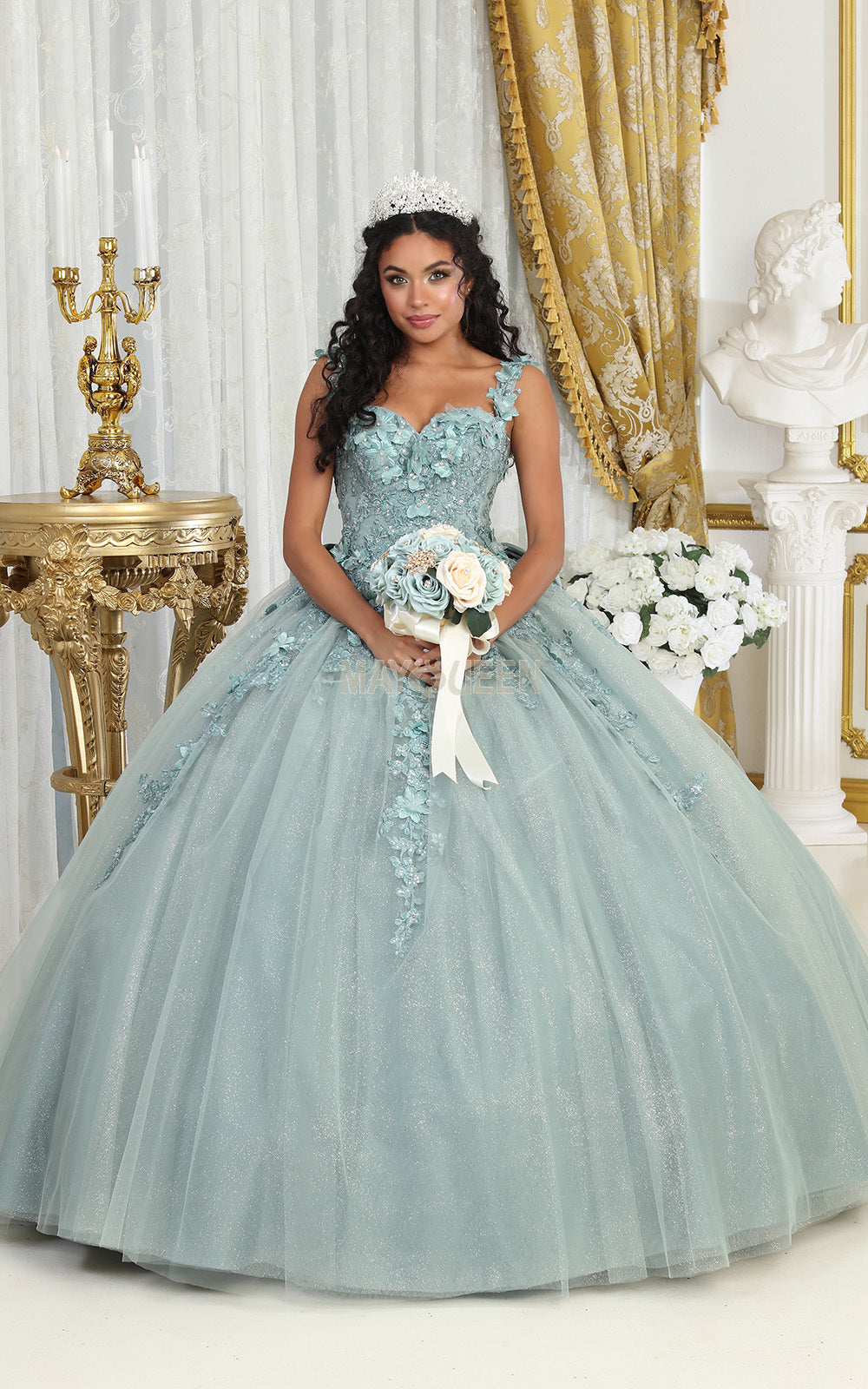 May Queen LK235 - Embroidered Gown