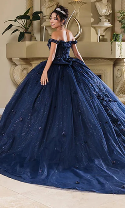 May Queen LK278 - Romantic Off Shoulder Ballgown with Bow Quinceanera Dresses