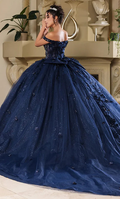 May Queen LK278 - Romantic Off Shoulder Ballgown with Bow Quinceanera Dresses