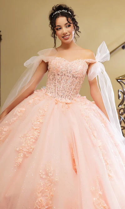 May Queen LK280 - Sweetheart Ballgown with Floral Appliques Prom Dresses