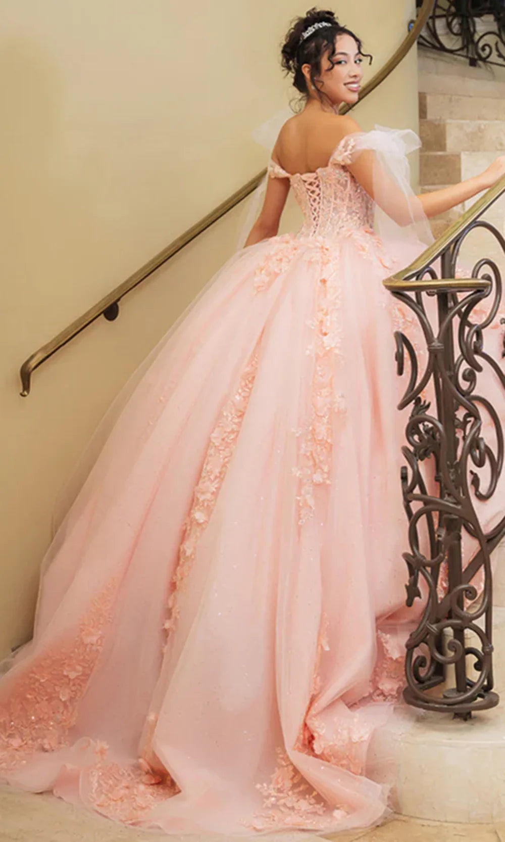 May Queen LK280 - Sweetheart Ballgown with Floral Appliques Prom Dresses