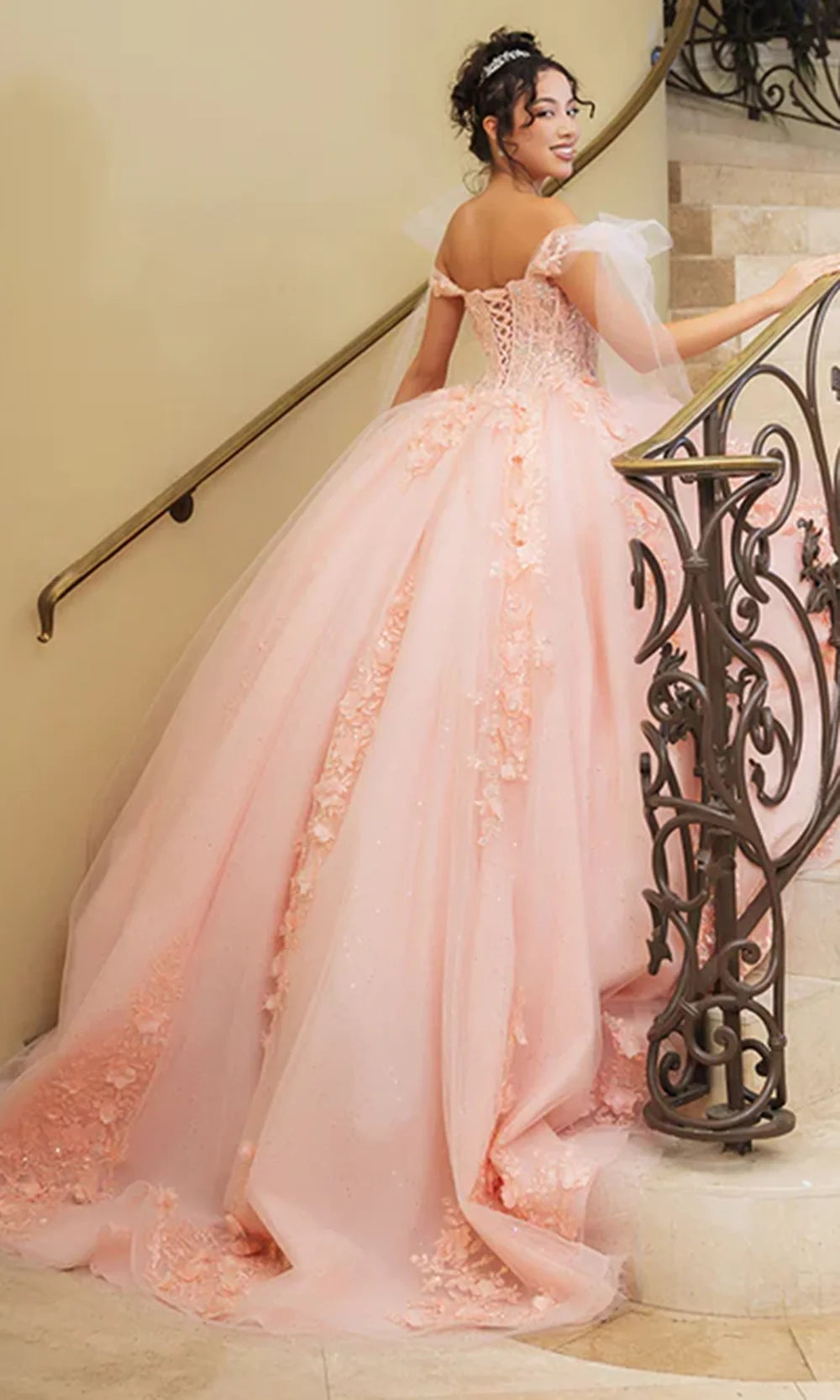May Queen LK280 - Sweetheart Ballgown with Floral Appliques Prom Dresses