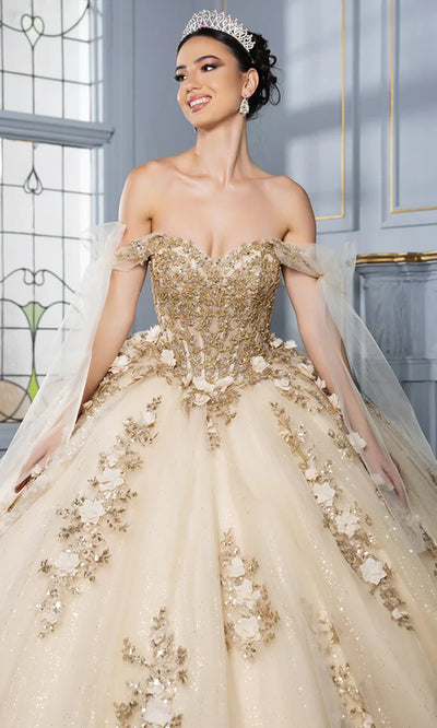 May Queen LK280 - Sweetheart Ballgown with Floral Appliques Prom Dresses