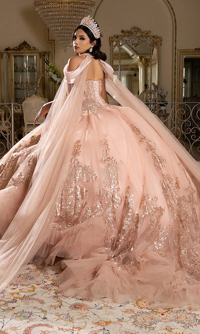 May Queen LK284 - Strapless Beaded Corset Ballgown Quinceanera Dresses