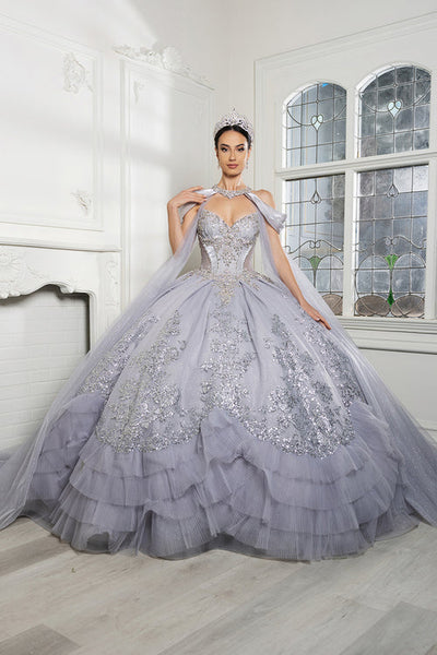 May Queen LK284 - Strapless Beaded Corset Ballgown Quinceanera Dresses